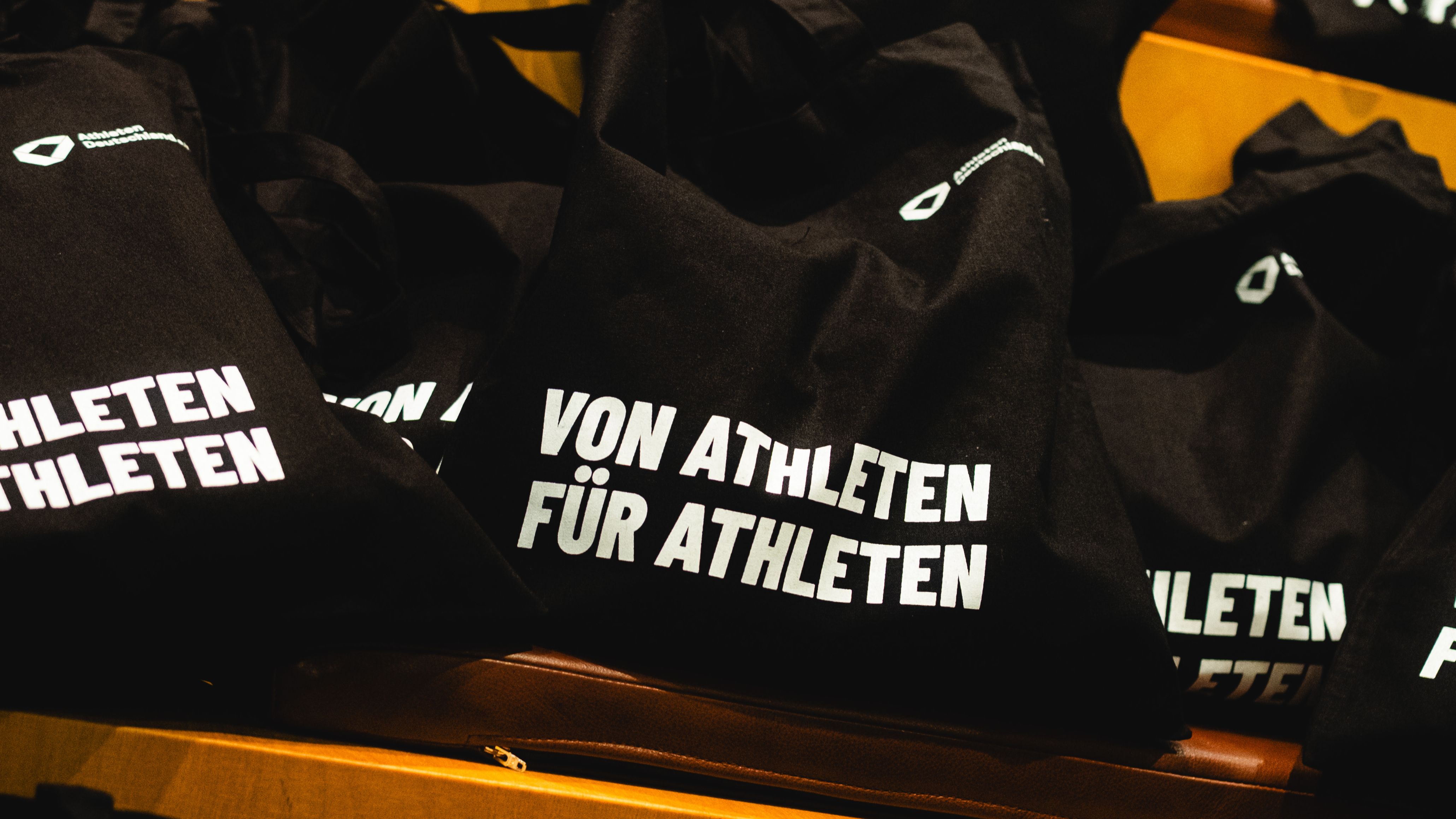 Beutel von Athleten Deutschland. 