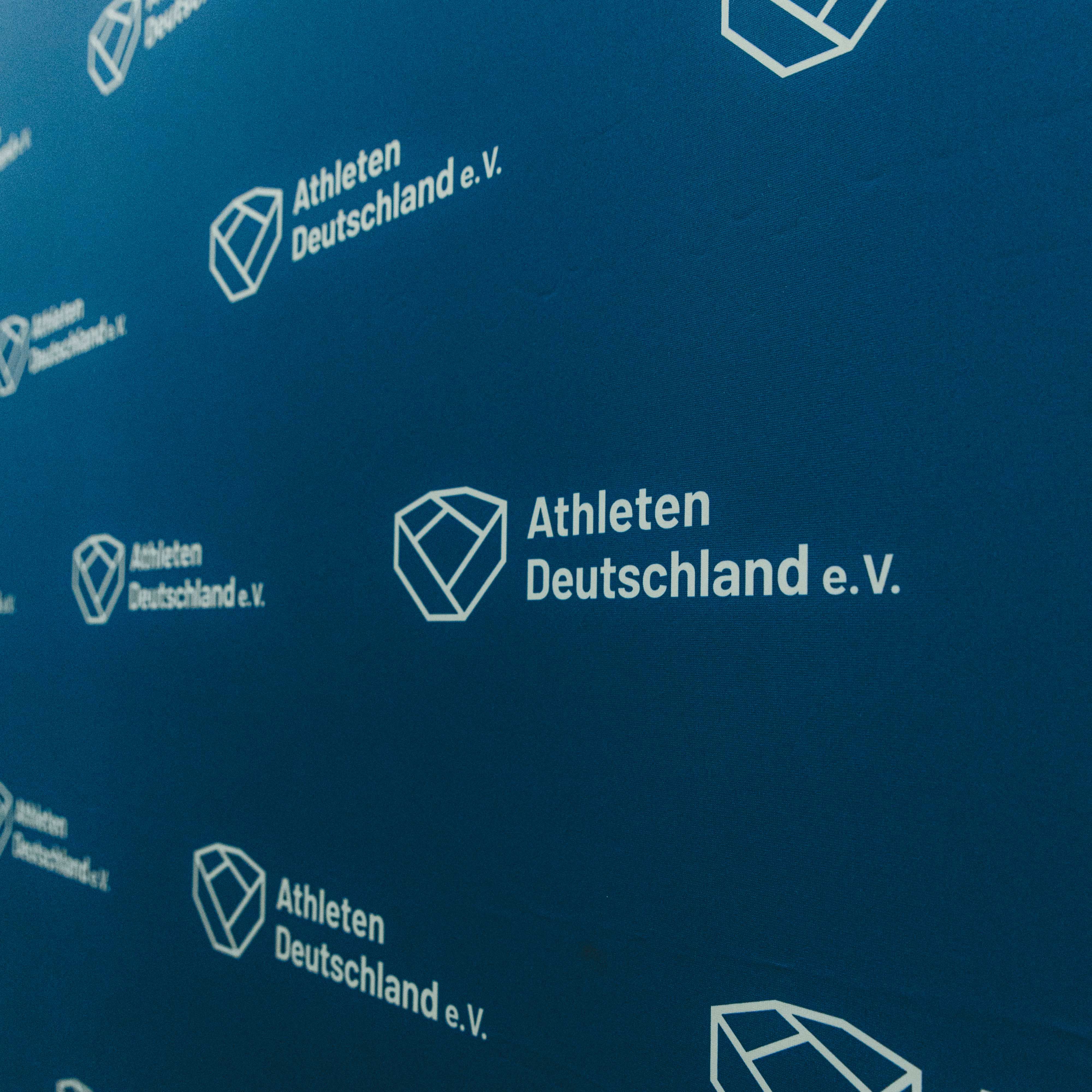 Werbeaufsteller von Athleten Deutschland.