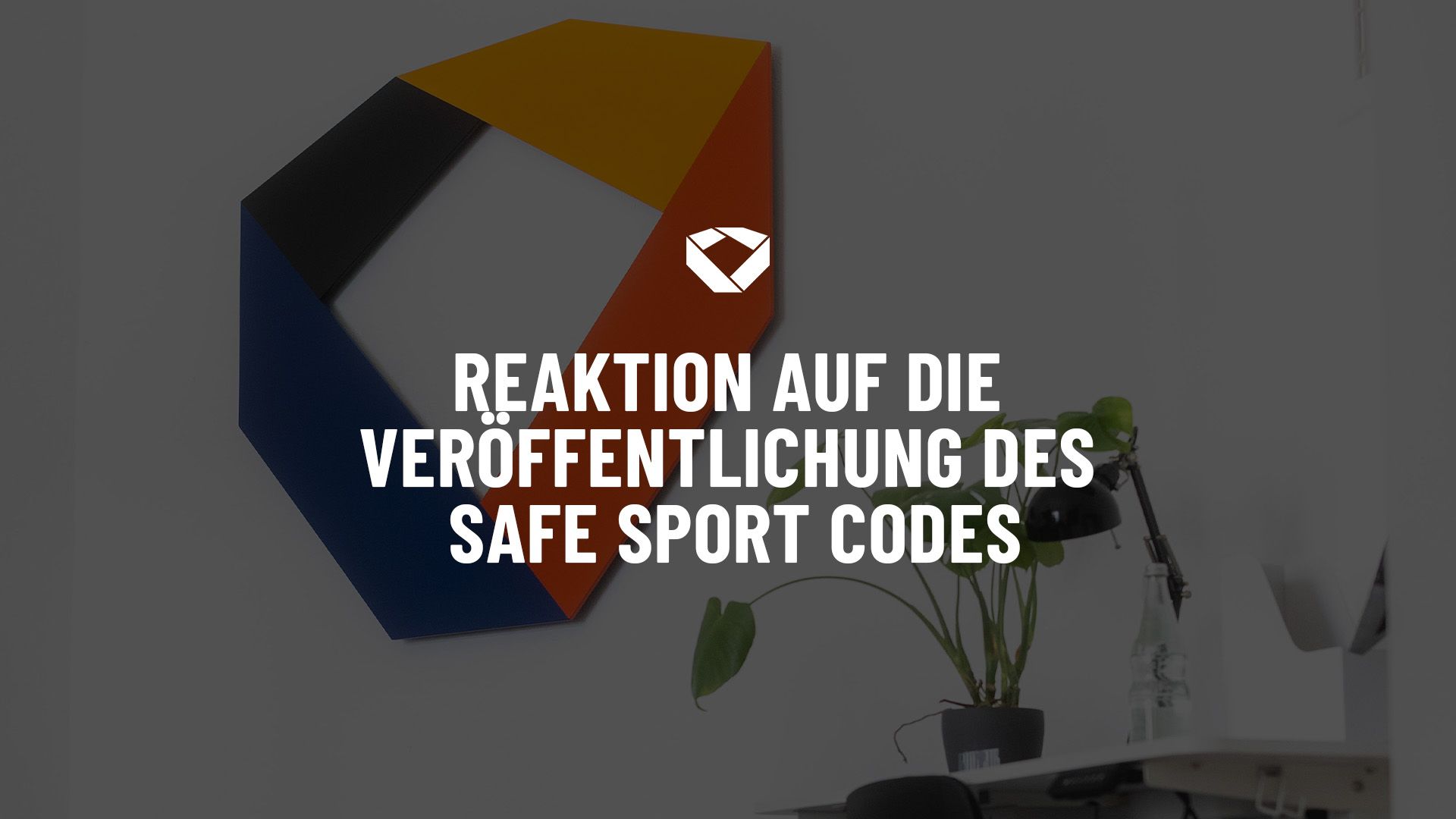 Athleten Deutschland Logo an der Wand. 