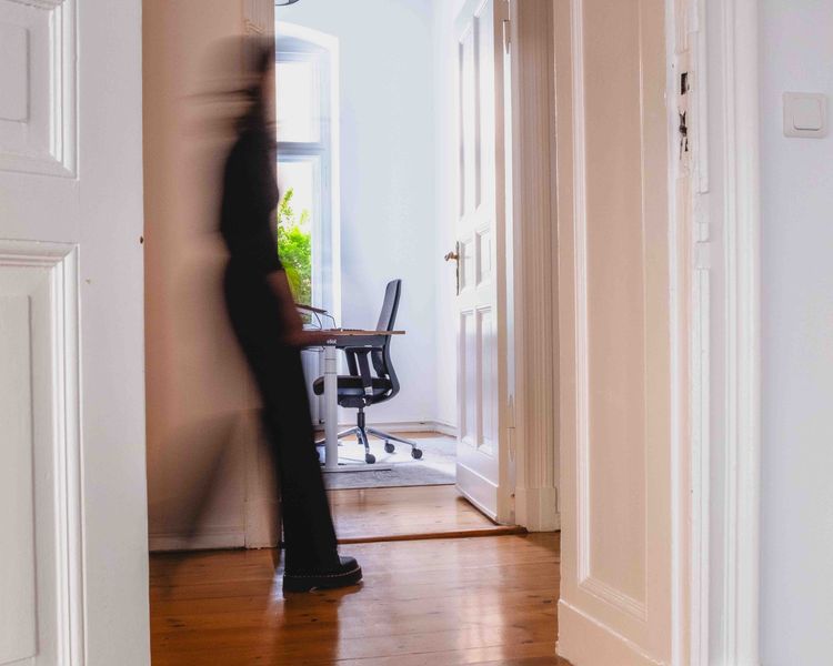 Flurstück im Büro von Athleten Deutschland.